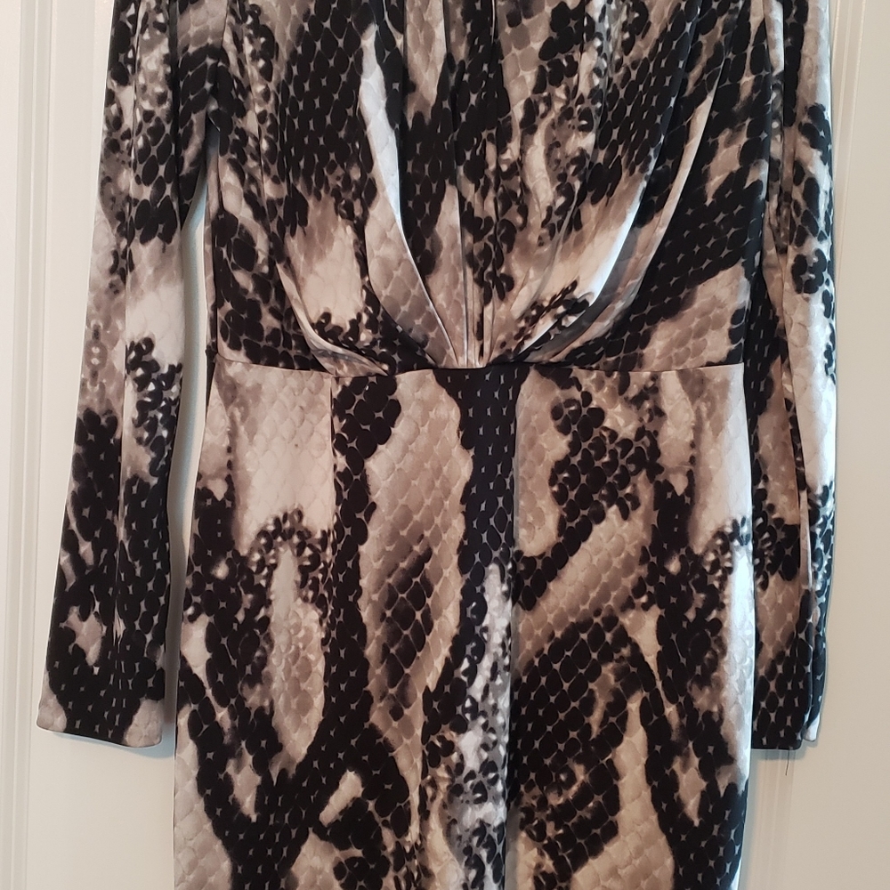 Black and Gray multi color dress